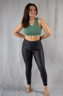  Shine Black Foil High Waisted Leggings