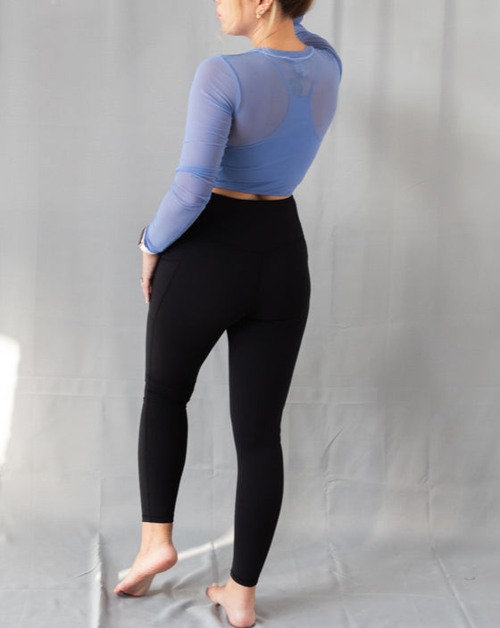 Jexi, Sweetheart No Front Seam High Waisted Pock Leggings