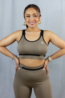  Jexi Taupe Scoop Neck Crop Top