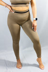 Seamless Taupe High Waisted  Leggings