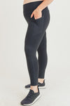 Jexi Curvy Laser-Cut and bonded Essential Foldover High Waisted Leggings