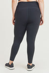 Jexi Curvy Laser-Cut and bonded Essential Foldover High Waisted Leggings